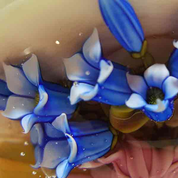 Pink Flower with Bluebells Paperweight - Image 5